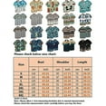 thumbnail image 2 of Men Short Sleeve Tops Hawaiian Beach T Shirt Button Down T-shirt, 2 of 2