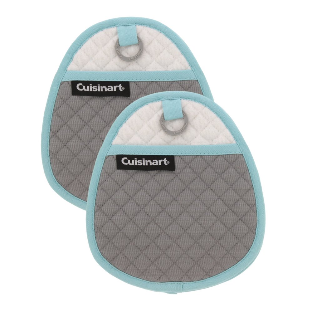 Cuisinart Quilted Silicone Pot Holders and Oven Mitts with Soft