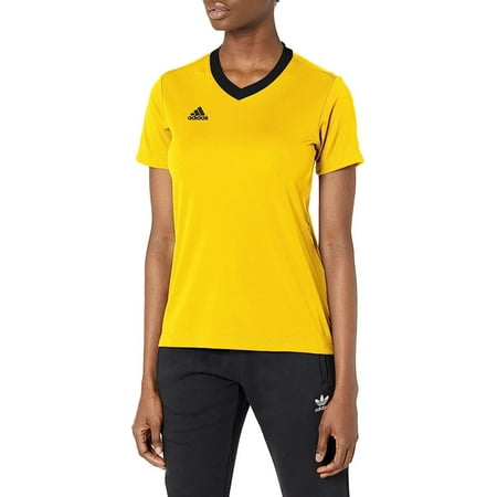 Adidas Women's Entrada 22 Jersey, Team Yellow/Black, Large