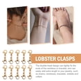thumbnail image 3 of BESTYASH 10Ud Lobster De Acero Inoxidable Dorados Para Joyería Y Pulseras Resistentes, 3 of 7
