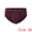 Burgundy, variant on Men's Triangle Underwear Mid Waist Breathable Soft Briefs Burgundy 38