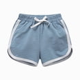 thumbnail image 2 of KPOPLK Girl's Athletic Shorts with Liner Zipper Pockets Elastic Waist Running Shorts Sports Active Dolphin Shorts for Teen Kids Size 13-14 Years,Blue, 2 of 5