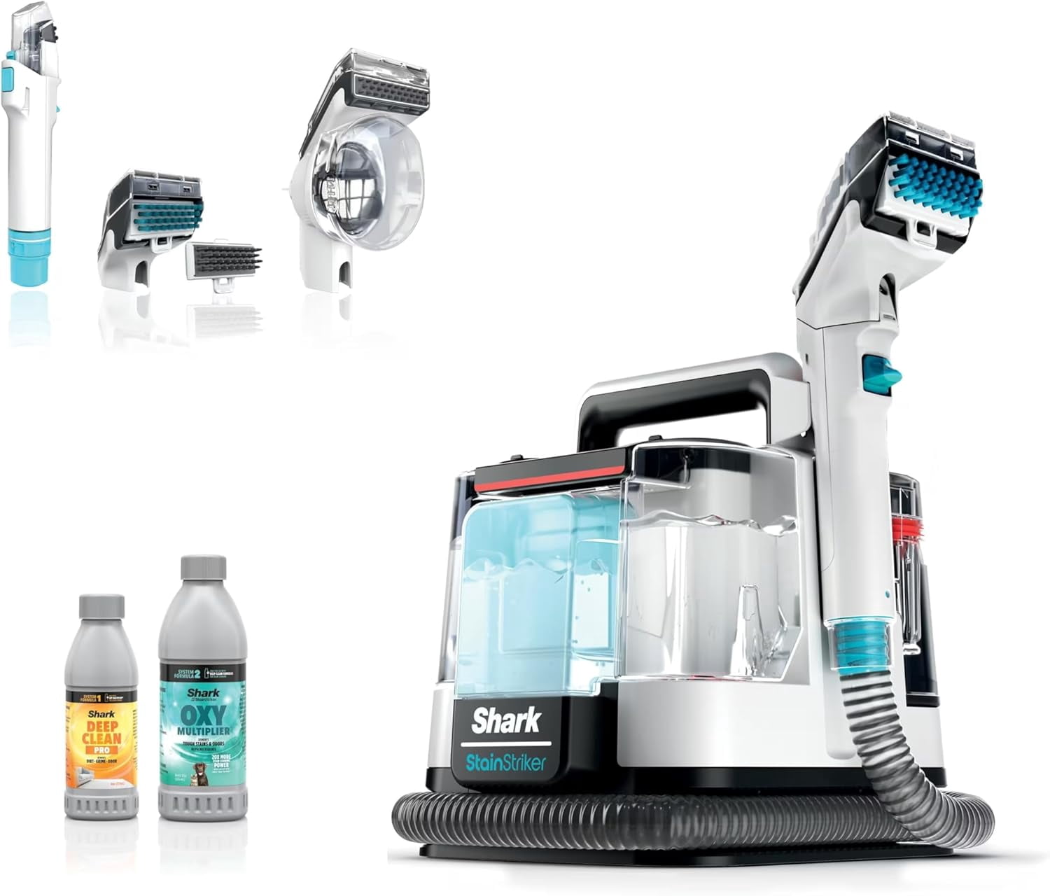 Restored Shark StainStriker Portable Carpet & Upholstery Cleaner - Spot, Stain, & Odor Eliminator, PX201 (Refurbished)