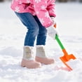thumbnail image 2 of HOMEHOT Kid's Snow Boots Faux Fur Lining Warm Winter Boots​ Anti-slip Boots for Girls Pink 1 Big Kid, 2 of 6