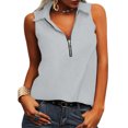 thumbnail image 4 of Basic Tank Tops for Women Long Casual Plain Color Summer Tank Tops for Women Adjustable Breathable Round Neck Sleeveless Camisole Undershirt Basic Tanks Top, 4 of 9