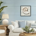 thumbnail image 2 of Stupell Industries Cowrie Shell on Shiplap Black Framed Floater Canvas Wall Art design by Amber Sterling, 18 x 18, 2 of 9