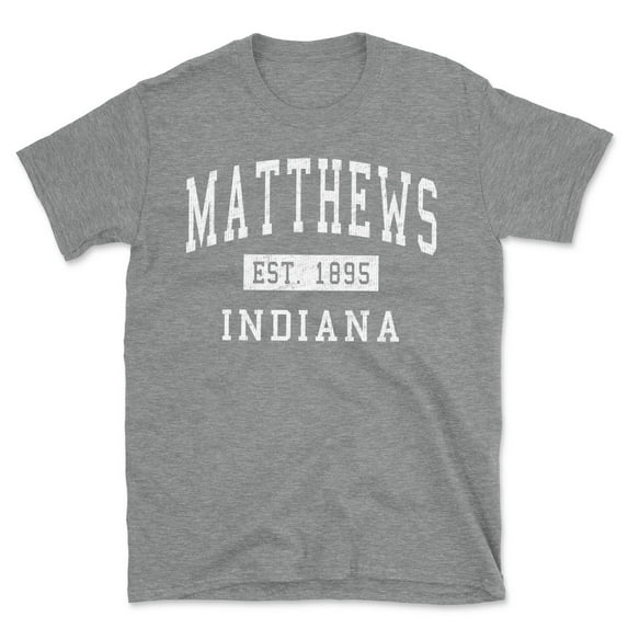 Matthews Indiana Classic Established Men's Cotton T-Shirt