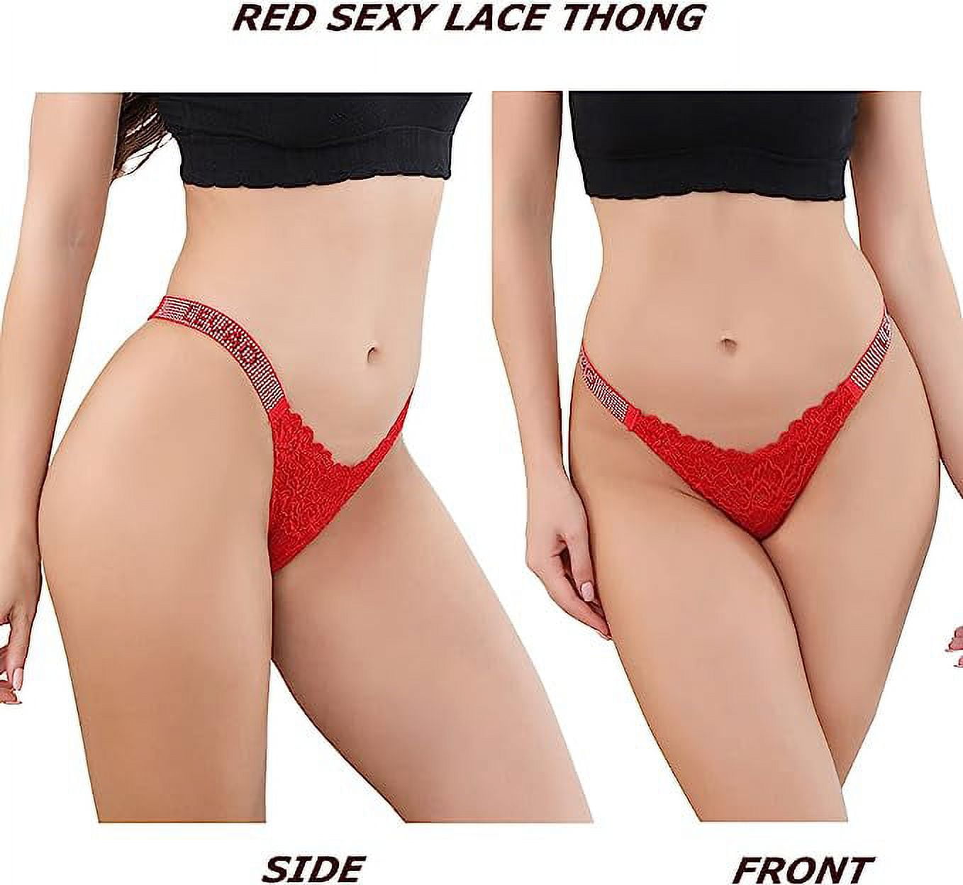 LEVAO Women Thongs Lace Underwear Tangas Sexy Low India