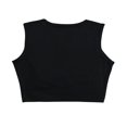 thumbnail image 4 of EIMELI Women Summer Black Hollow-Out Drawstring Sleeveless Tank Crop Tops, 4 of 4