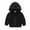Black1, variant on Posijego Toddler Baby Boys Girls Cotton Hoodie Sweatshirt Solid Color Long Sleeve Pullover Soft Casual Top