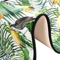 thumbnail image 6 of SKYSONIC 2X6 Feet Toucan Tropical Palm Runner Rug with Rubber Backing, Green Leaves Non Slip Entryway Rug Runner Washable Soft Area Rug Carpet for Hallway Bedroom Kitchen Decor, 6 of 6