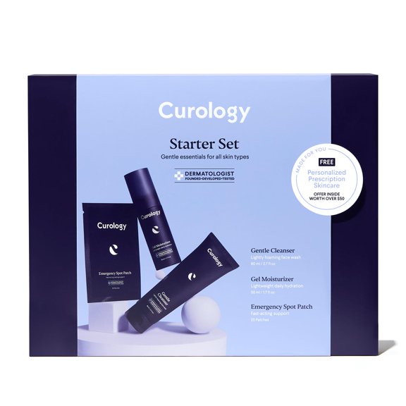 Set de regalo para principiantes para el cuidado de la piel Curology Gentle Essentials 60d
