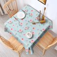 thumbnail image 2 of Pioneer Flower Floral Print Pattern Square Tablecloth, Waterproof Wipeable Spillproof Washable Table Cover for Home Kitchen Party Decor, 60"x60", 2 of 6