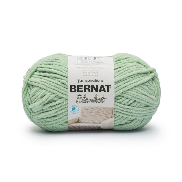 Bernat® Blanket™ #6 Super Bulky Polyester Yarn, Spring Grass 10.5oz/300g, 220 Yards