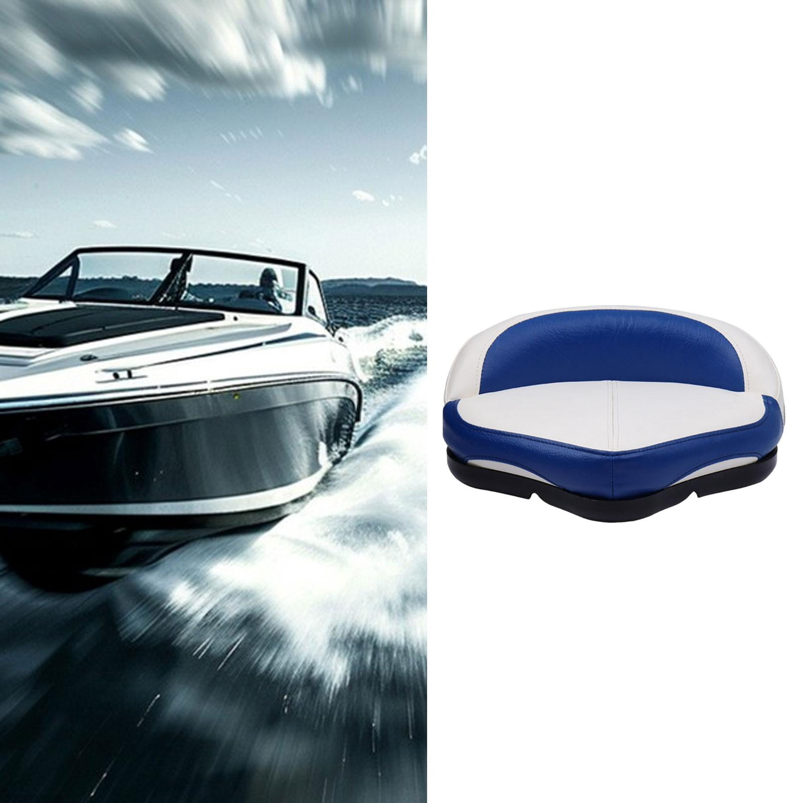 QccHieUs Boat Seat Easy Installation Accessories Replacement Pad Versatile Speedboat Seat Blue White