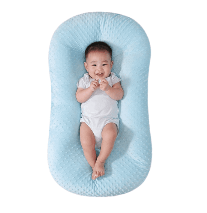 Volwco Newborn Lounger,Portable Soft Baby Bed Travel Bassinets Nest,Removable And Washable Infants Anti-Pressure Bedcrib Bionic Bed,100% Cotton Bassinet Crib,Breathable And Hypoallergenic Sleep Nest 