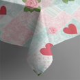 thumbnail image 4 of Pioneer Flower Floral Print Pattern Rectangle Tablecloth 60"x120", Waterproof Polyester Table Cloth, Wipeable Spillproof for Dining Camping Indoor Outdoor, 4 of 6