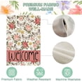thumbnail image 2 of Welcome Spring House Flag 28 x 40 Inch Vertical Double Sided Burlap Pink Butterflies and Flowers Easter Large Yard Flag Spring Summer Holiday Seasonal Yard Outdoor Outside Decoration, 2 of 6