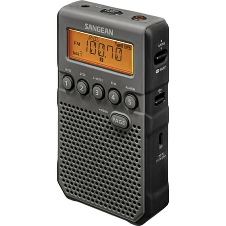 Sangean DT-800BK AM/FM Weather Alert Pocket Radio (Best Sangean Pocket Radio)