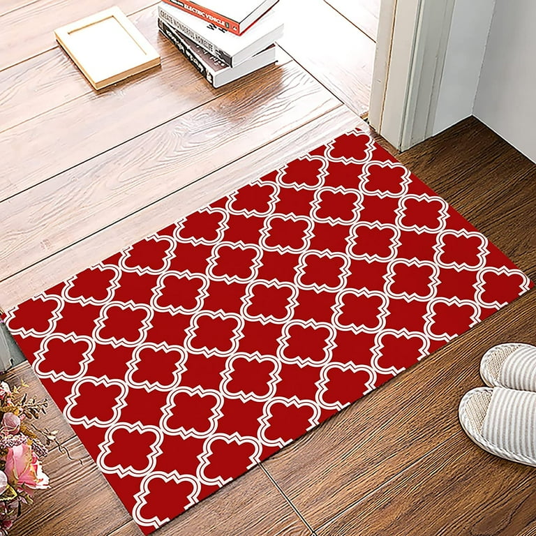 ANMINY Front Doormat Entrance Shoe Mat Waterproof PVC Non Slip Rug