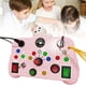 thumbnail image 1 of Tablero de actividades con luz LED, juguete sensorial para bebés, tablero interactivo, juguetes de viaje para niños en edad preescolar, juego de actividades, juguete educativo para niños pequeños, 1 of 4
