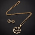 thumbnail image 4 of FcBaudy Boucles d'Oreilles pour Femmes, Cadeaux pour Femmes Ensemble de Pendentif de Mode pour Femmes Collier Clavicule Coloré Boucles d'Oreilles Exquises Serviette de Vaisselle, 4 of 6
