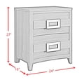 thumbnail image 5 of Picket House Furnishings Chett 2-Drawer Nightstand with USB in White, 5 of 5