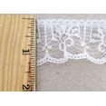 thumbnail image 2 of Woeilo 1-1/4" Ruffled Gathered Lace Trimming - 12 Yards - Color Options! (White), 2 of 2