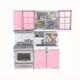 thumbnail image 2 of Simulated Kitchen Tableware Set Male And Female Pink Cooking Kitchenware Combination Cooking Toy Gift, 2 of 5