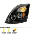 thumbnail image 2 of EPIC LIGHTING OE Style LED Headlight Black Bezel Assembly Replacement for VOLVO 04-15 VN 04-18 VNL VNM 15-18 VNX [ VO2502156 82329124 ] Left Driver Side, 2 of 4