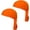 Orange, variant on Sweat-Wicking Head Wrap Dew Rag Skull Cap Quick-Drying Helmet Liner Hats for Men and Women,2 Pack