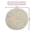 thumbnail image 3 of Home Weavers Bell Flower Collection Bathroom Rug 100% Cotton Tufted Round Shape Bathroom Rug, Soft Absorbent Bath Rugs, Non-Slip Bath Rug, Machine Washable Bath Mats for Bathroom- 22" Round, Ivory, 3 of 9