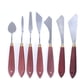 thumbnail image 1 of Matsuzay Espátula para mezclar pintura, resistente con mango de madera, espátula artística para manchas, paleta suavizante a juego de colores Herramientas y accesorios para hornear 7 piezas estilo A, 1 of 6