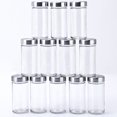 thumbnail image 4 of Yeacher 20PCS Jar Spice Rack 360°Rotating Spice Rack Organizer Stainless Steel Large Standing Cabinet Seasoning, 4 of 8