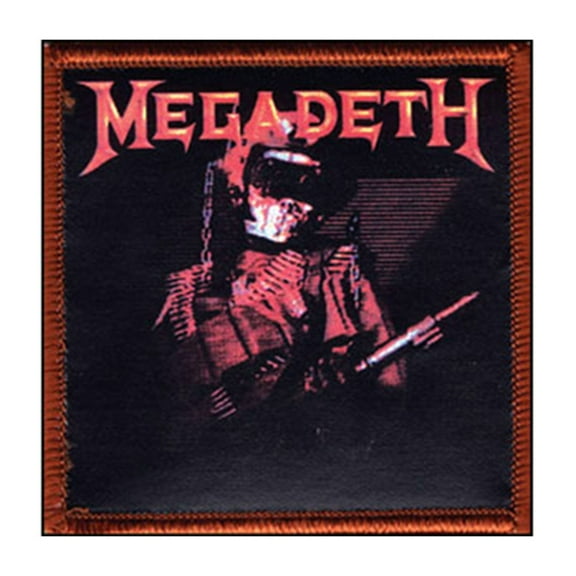 Megadeth Men's Embroidered Patch Red