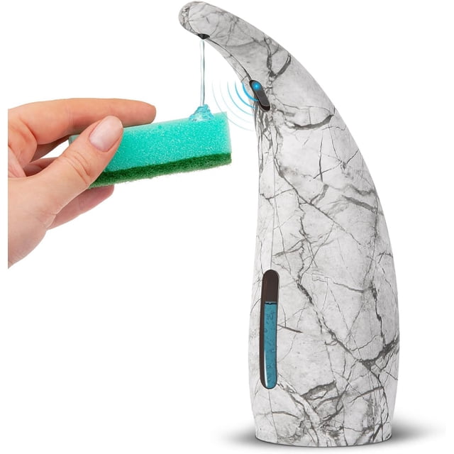 Automatic Soap Dispenser, Electric Soap Dispenser with Sensor, IPX6 Soap Dispenser (Ink Marble - 300ml)