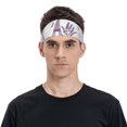 thumbnail image 4 of Uemuo Lavender Flowers Printed Sports Headbands for Men Women,Moisture Wicking Workout Headband, Sweatband Headbands,Non-slip Workout Gym Yoga Headband, 4 of 9