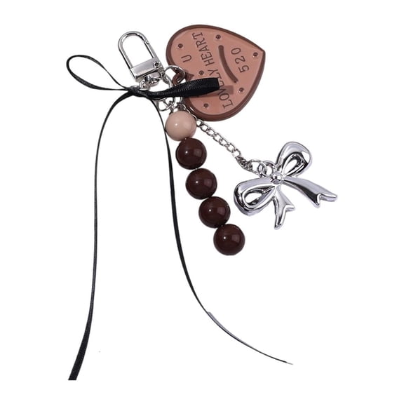 Aesthetic Keychain Charms,Bows Keychain for Women Bag Purse Handbags Backpacks Accessories Valentines Day Gifts