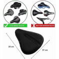 thumbnail image 3 of Exercise Bike Seat Cushion - Large Gel Bike Seat Cover Extra Comfort, Compatible, 3 of 5