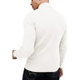 thumbnail image 3 of Daupanzees Mens Slim Fit Turtleneck Sweater Long Sleeve Thermal Shirt Top Autumn Winter Male Knitwear Pullover, 3 of 7