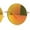Gold / Orange Mirror, variant on Color Mirror Iconic Hippie Oversize Round Circle Lens Sunglasses Gold Orange Mirror