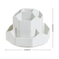 thumbnail image 3 of JZROCKER Pen Holder 360掳 Rotating Desk Organizer Pencil Cup Stationery Storage Box, 3 of 15