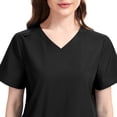 thumbnail image 3 of Niaahinn Women's Medical Scrubs Set - Quick Dry V-Neck Top with Pants, Multiple Pockets, Adjustable Drawstring, 10 colors, 3 of 7