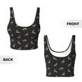 thumbnail image 5 of Kdxio Christmas Deers Print Workout Crop Tank Top for Women Racerback Yoga Tank Tops Athletic Sports Shirts Exercise Undershirts, 5 of 9