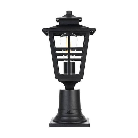 Elegant Lighting Macon 7 inch Outdoor Pendant in Black