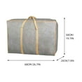 thumbnail image 2 of Extra Large Dorm Storage Bag | XL Luggage & Moving Bag | Waterproof & Dustproof Clothing & Quilt Organizer | 1-Pack Non-Woven Fabric, 2 of 4