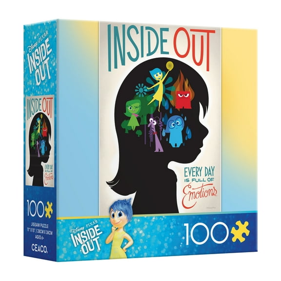 Ceaco 100 Piece Inside Out (Disney Pixar) Interlocking Jigsaw Puzzle
