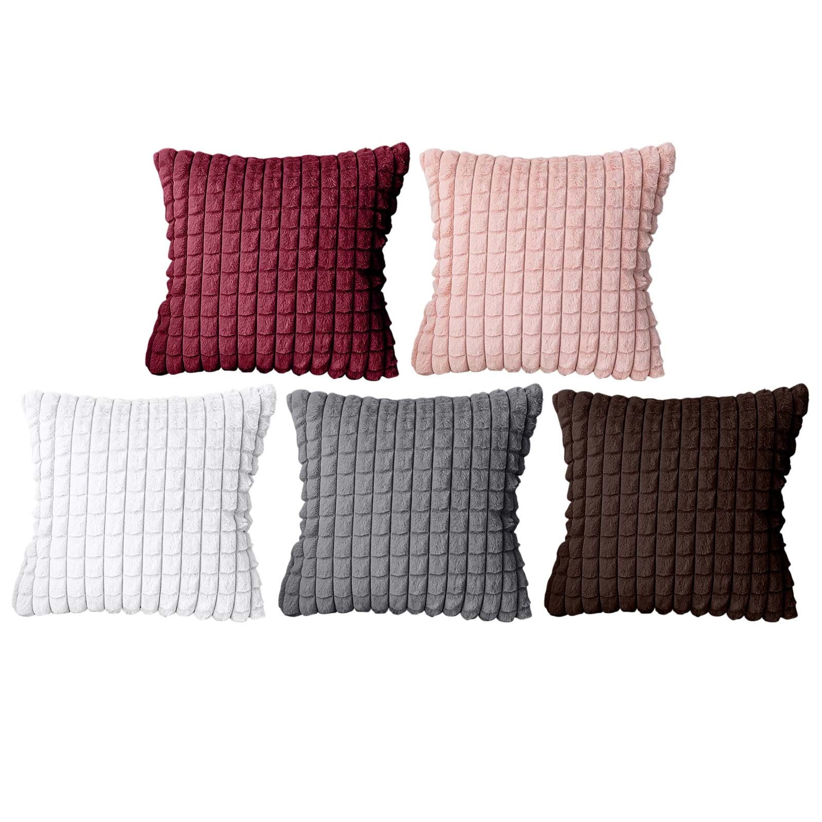 Nkmbld Cooling pillow Cover New Home Living Room Cushion Cover Bedroom Headboard Pillow Cover Including Pillow Core, Standard/Queen, Pink