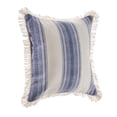 thumbnail image 3 of Laddha Home Designs Handwoven Striped Cotton Throw Pillow Cover - 18" - Blue and White, 3 of 9