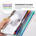 thumbnail image 2 of 48 pcs mixed colors A6 universal binder pocket student notebook binder PVC storage bag, 2 of 5